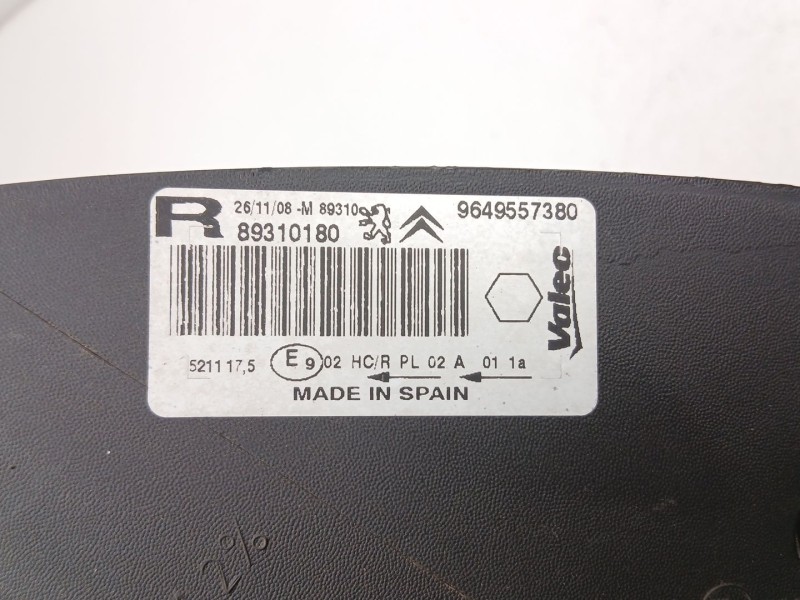 Recambio de faro derecho para citroën xsara picasso (n68) 1.6 hdi referencia OEM IAM 9649557380 89310180 