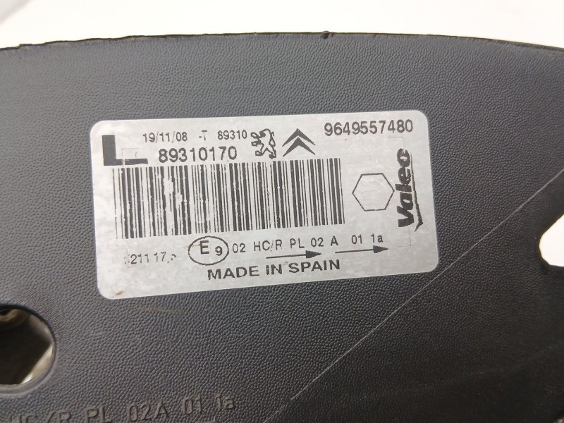 Recambio de faro izquierdo para citroën xsara picasso (n68) 1.6 hdi referencia OEM IAM 9649557480 89310170 