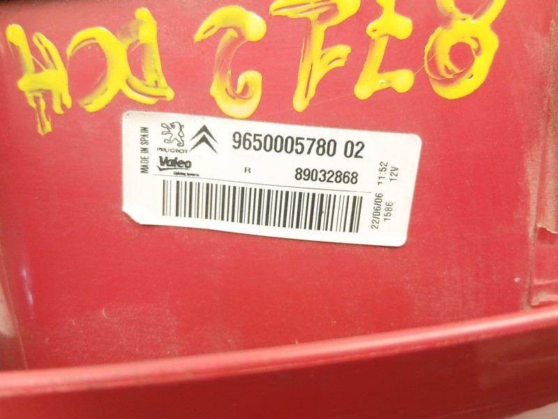 Recambio de piloto trasero derecho para citroën xsara picasso (n68) 1.6 hdi referencia OEM IAM 9650005780 89032868 