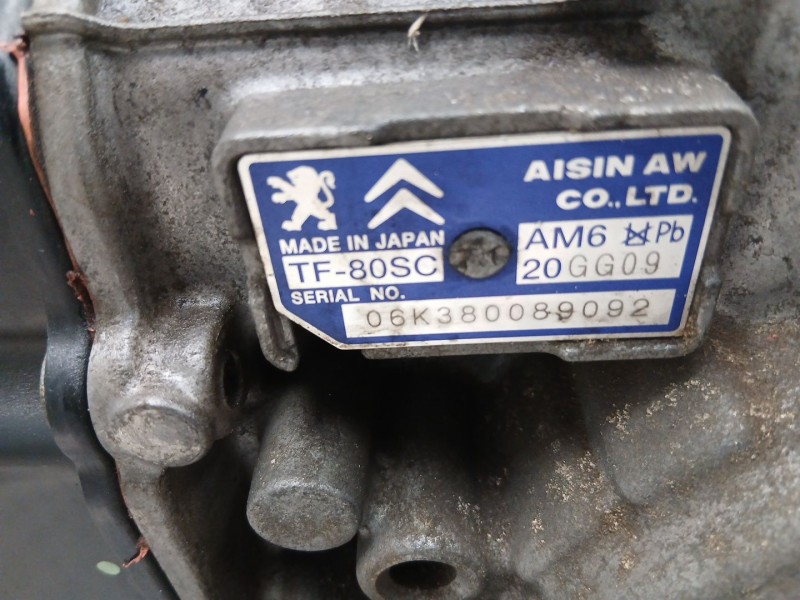 Recambio de cambio automatico para citroën c6 (td_) 2.7 hdi referencia OEM IAM 20GG09  