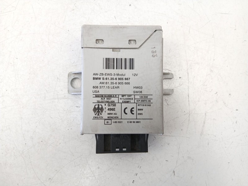 Recambio de centralita inmovilizador para bmw 3 (e46) 320 d referencia OEM IAM 61356905667  61356905666