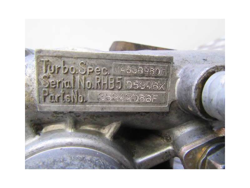 Recambio de turbo : chrysler voyager : 2.5 d [1997] para chrysler voyager 2.5 d referencia OEM IAM VA63B960T---35242068F  