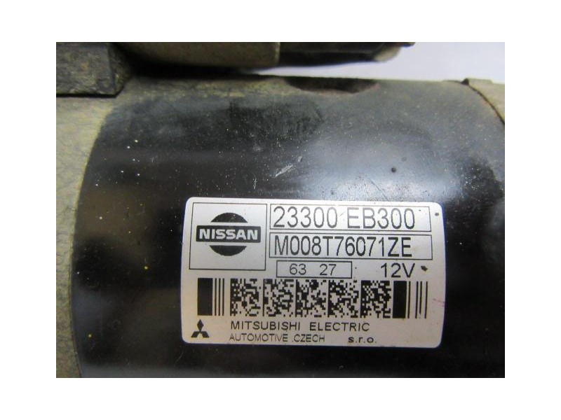 Recambio de motor arranque : nissan pathfinder : 2.5 dci (174,03 cv) [2005] para nissan pathfinder 2.5 dci (174,03 cv) referenci