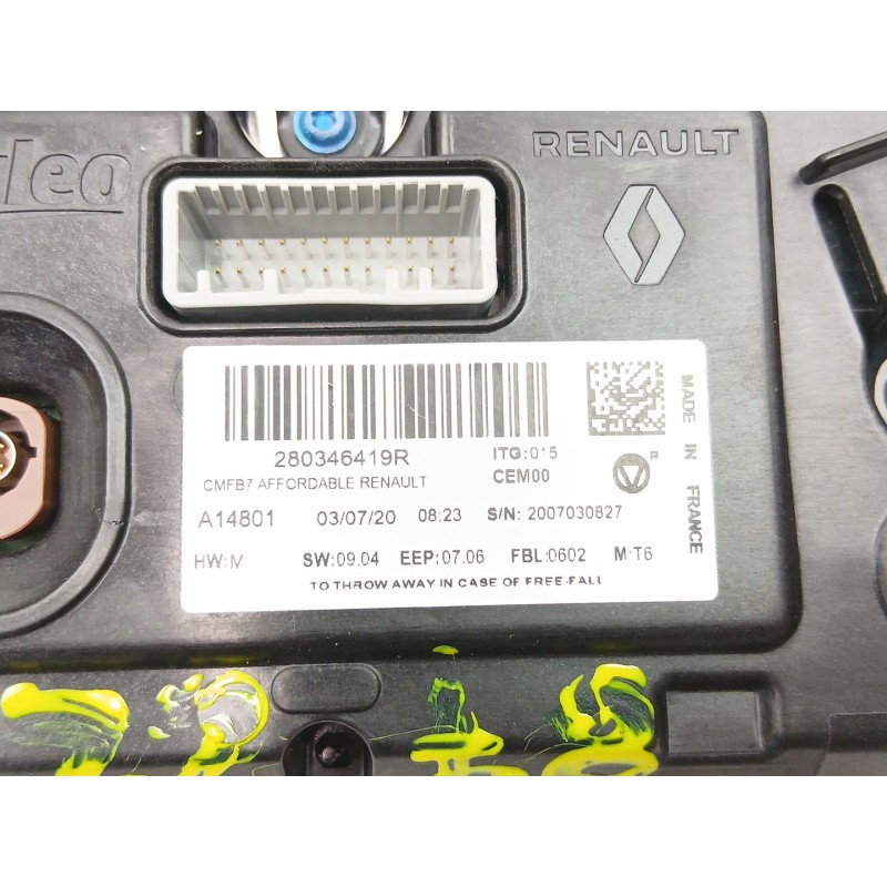 Recambio de radio cd/mp3 para renault captur ii (hf_) tce 130 (hfmf) referencia OEM IAM 280346419R 2591A6575R 283C34671R