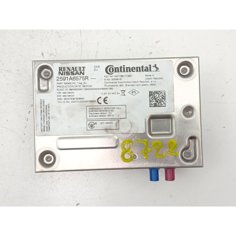 Recambio de radio cd/mp3 para renault captur ii (hf_) tce 130 (hfmf) referencia OEM IAM 280346419R 2591A6575R 283C34671R