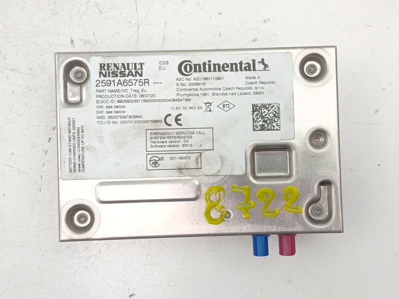 Recambio de radio cd/mp3 para renault captur ii (hf_) tce 130 (hfmf) referencia OEM IAM 280346419R 2591A6575R 283C34671R