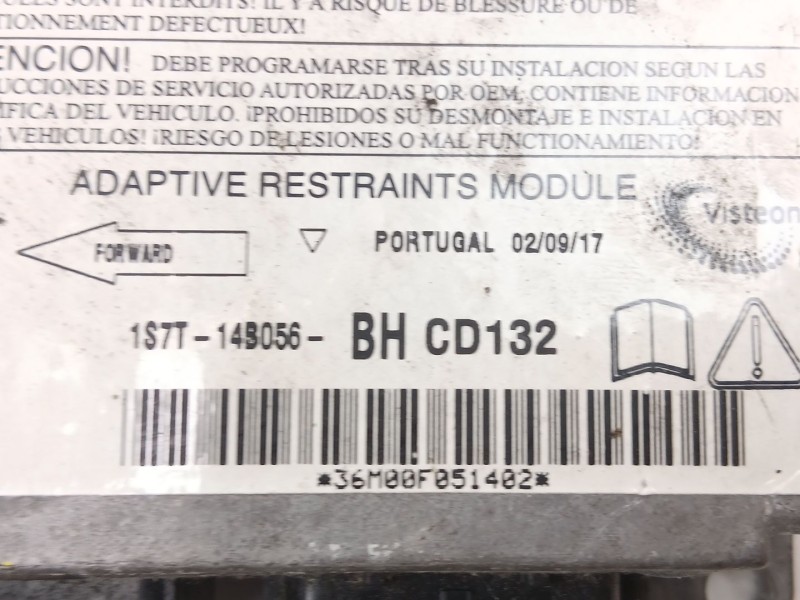 Recambio de centralita airbag para ford mondeo 2.0 tdci referencia OEM IAM 1S7T14B056BH  