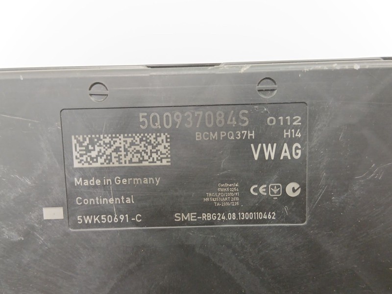 Recambio de centralita confort para volkswagen golf 1.6 td referencia OEM IAM 5Q0937084S 5WK50691 