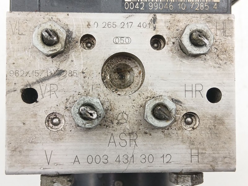 Recambio de abs para mercedes-benz clase e (w210) berlina 250 td (605962) referencia OEM IAM A0034313012 0265217401 