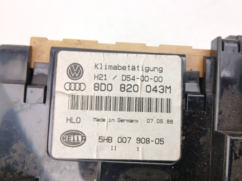 Recambio de mandos calefaccion aire para audi a4 b5 avant (8d5) 1.9 tdi referencia OEM IAM 8D0820043M 5HB00790805 