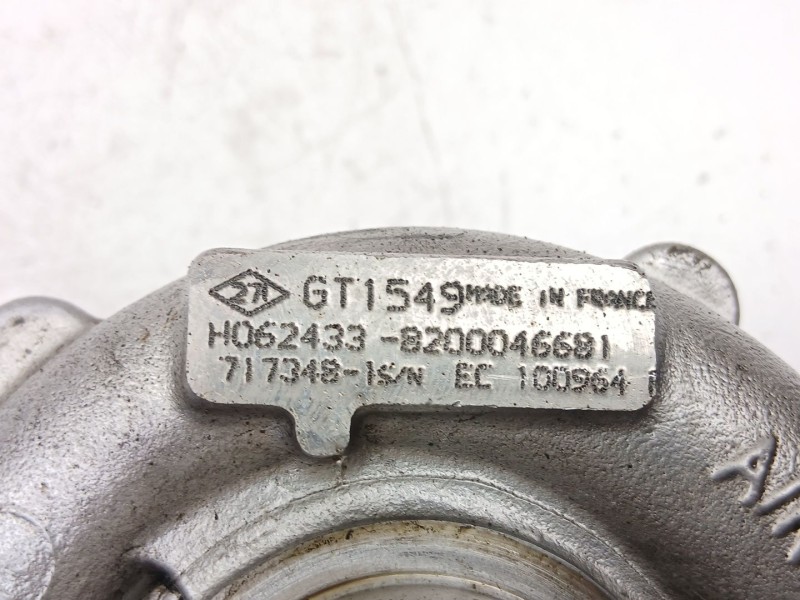 Recambio de turbo para renault megane scénic (ja0/1_) 1.9 dti (ja0n) referencia OEM IAM 8200046681 GT1549 