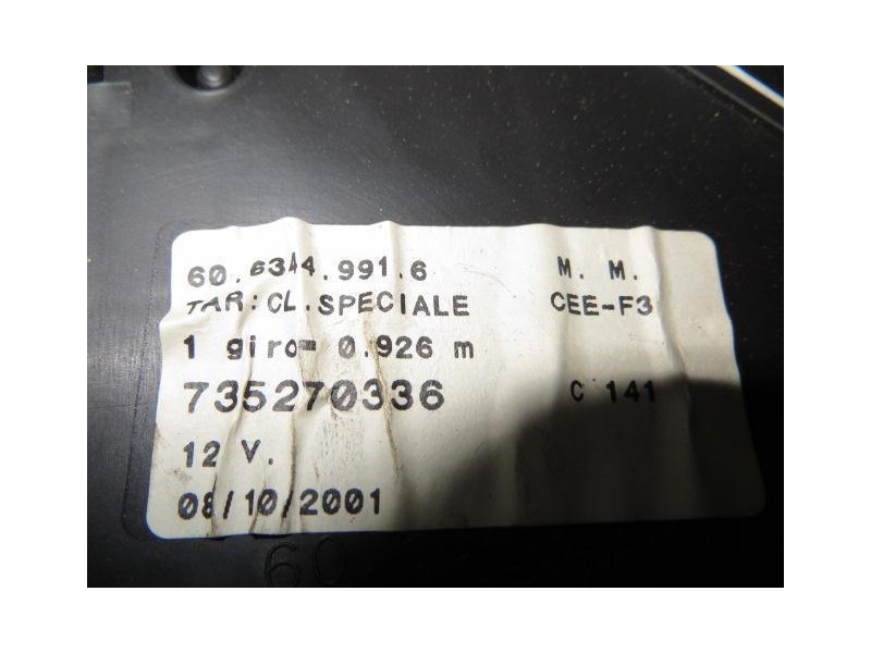 Recambio de cuadro instrumentos : fiat seicento : 1.1 g-176b.2000(54,4cv)gasolina 3p [2001] para fiat seicento 1.1 g-176b.2000ga