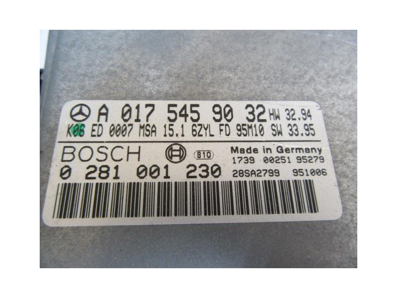 Recambio de centralita : m. benz e 300 : 3.0 d /606 (136cv) 4p [1995] para m. benz e 300 3.0 d /606 referencia OEM IAM 028100123