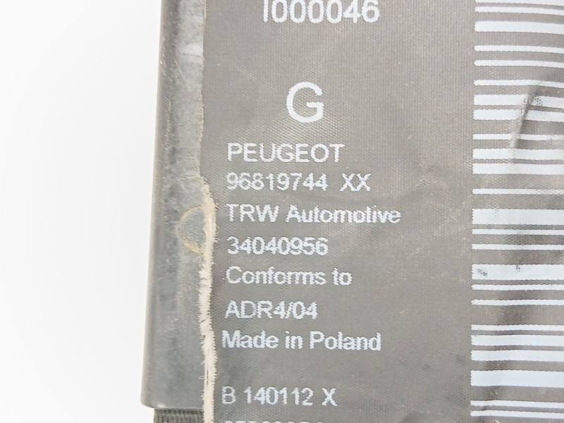 Recambio de cinturon seguridad delantero izquierdo para peugeot 5008 (0u_, 0e_) 1.6 hdi referencia OEM IAM 96819744XX  