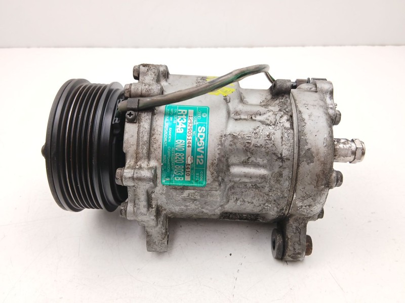 Recambio de compresor aire acondicionado para volkswagen polo (6n2) 1.4 tdi referencia OEM IAM 6N0820803B SD6V121410 