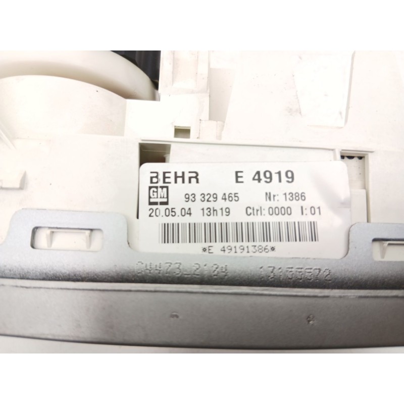 Recambio de mandos calefaccion aire para opel meriva a monospace (x03) 1.7 dti (e75) referencia OEM IAM 93329465  