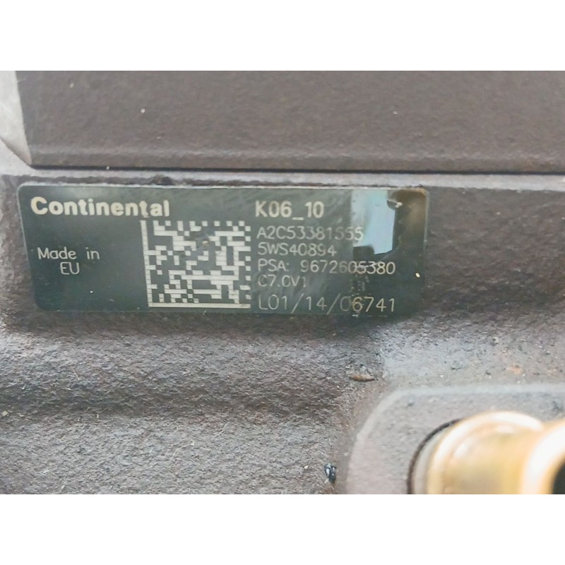 Recambio de bomba inyectora diesel para peugeot 5008 (0u_, 0e_) 1.6 hdi referencia OEM IAM 9672605380 5WS40894 