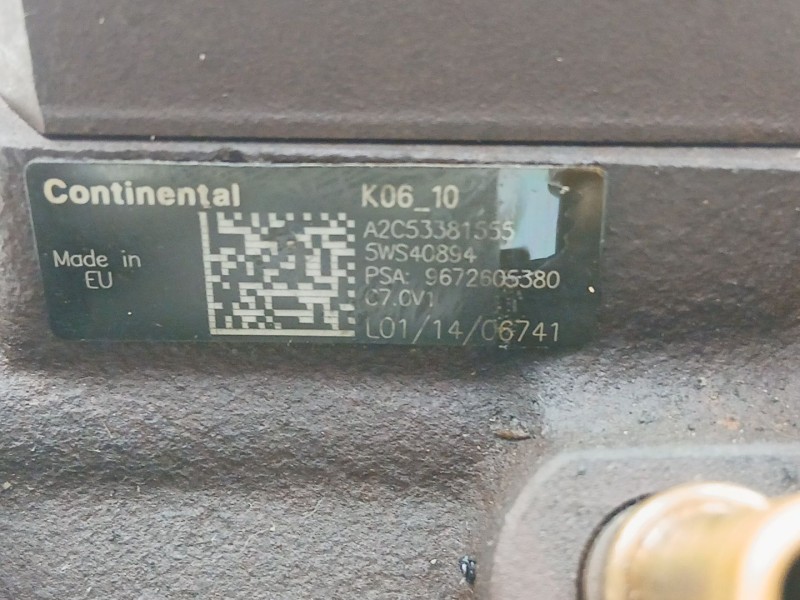 Recambio de bomba inyectora diesel para peugeot 5008 (0u_, 0e_) 1.6 hdi referencia OEM IAM 9672605380 5WS40894 