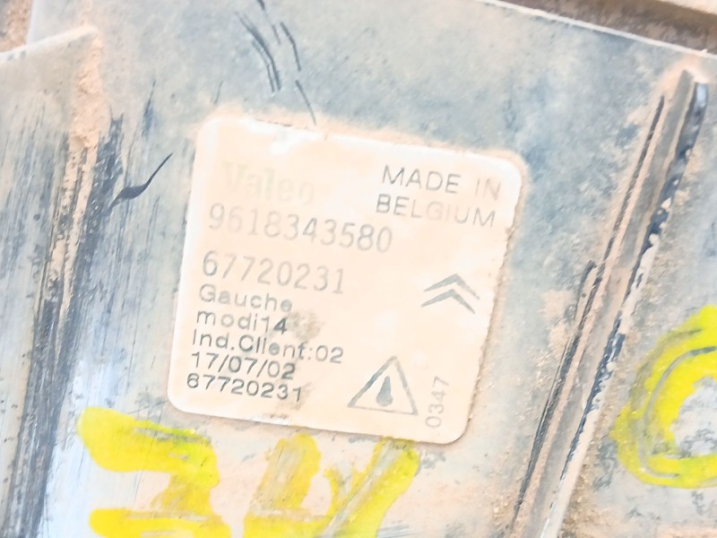 Recambio de antiniebla izquierdo para citroën saxo 1.1 g -hfx referencia OEM IAM 9618343580 67720231 
