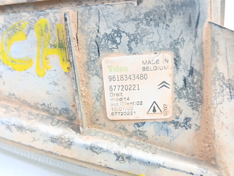 Recambio de antiniebla derecho para citroën saxo 1.1 g -hfx referencia OEM IAM 9618343480 67720221 