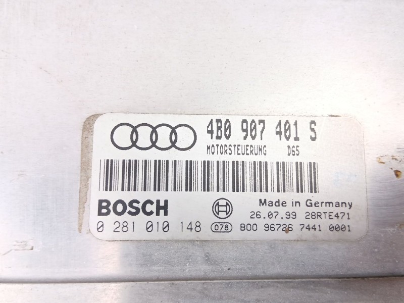 Recambio de centralita para audi a6 c5 (4b2, 4b4) 2.5 tdi referencia OEM IAM 4B0907401S 0281010148 