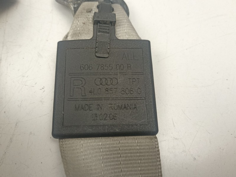 Recambio de cinturon seguridad trasero derecho para audi q7 (4lb) 3.0 tdi quattro referencia OEM IAM 4L0857806G  