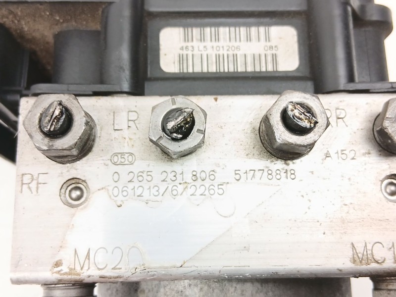 Recambio de abs para fiat stilo multi wagon (192_) 1.9 d multijet referencia OEM IAM 51778818 0265231806 