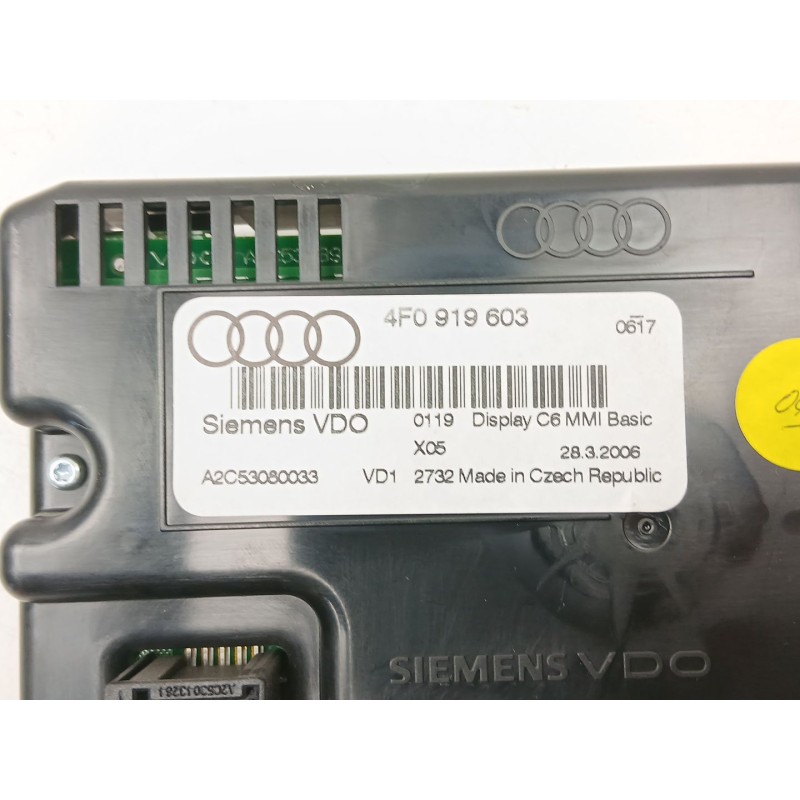 Recambio de radio cd/mp3 para audi q7 (4lb) 3.0 tdi quattro referencia OEM IAM 4L0910729J 4F0919603 4L0035729A