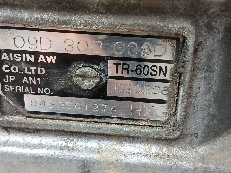 Recambio de cambio automatico para audi q7 (4lb) 3.0 tdi quattro referencia OEM IAM HXG  09D300038D