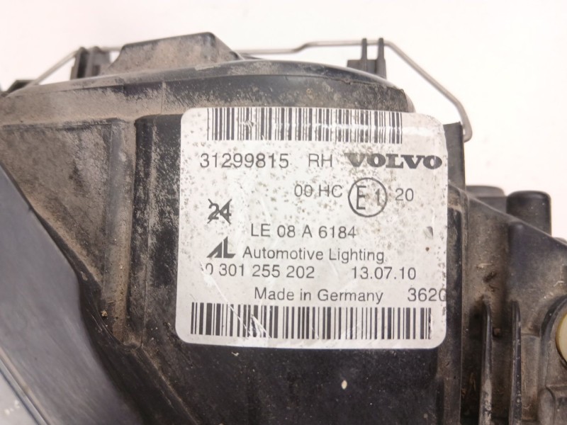 Recambio de faro derecho para volvo c30 (533) 2.0 flexfuel referencia OEM IAM 31299815 0301255202 