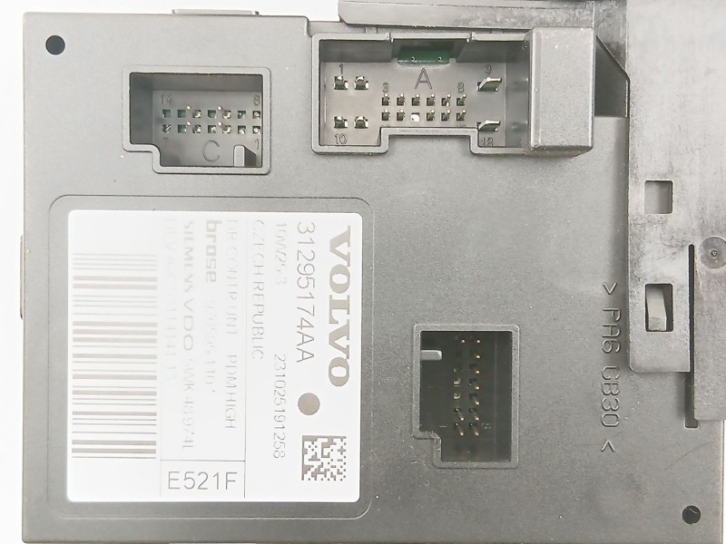 Recambio de elevalunas delantero derecho para volvo c30 (533) 2.0 flexfuel referencia OEM IAM 31295174  