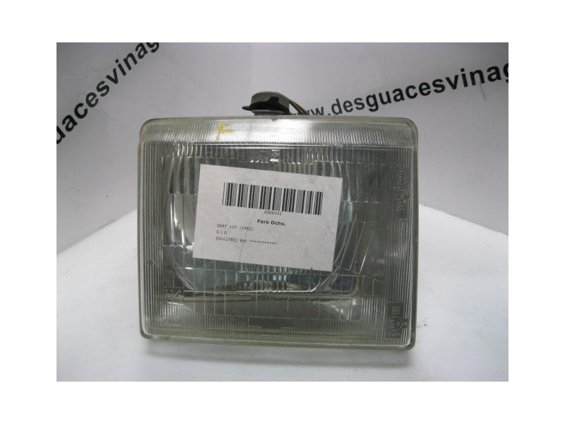 Recambio de faro dcho. : seat 127 : 0.1 g-hb90 [1982] para seat 127 0.1 g-hb90 referencia OEM IAM   