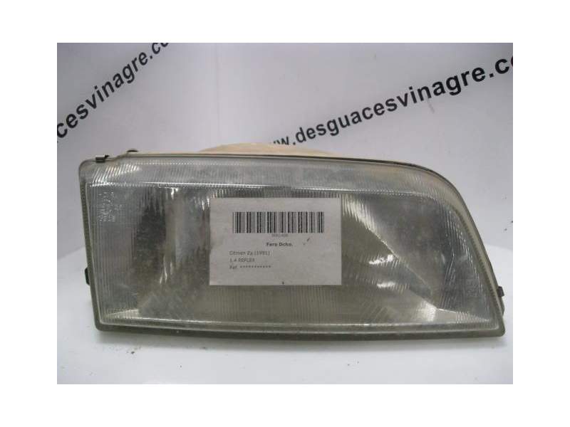 Recambio de faro derecho para citroën zx 1.4 reflex referencia OEM IAM   
