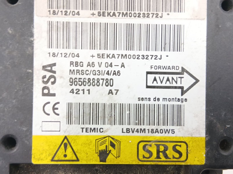 Recambio de centralita airbag para citroën c2 (jm_) 1.4 hdi referencia OEM IAM 9656888780  