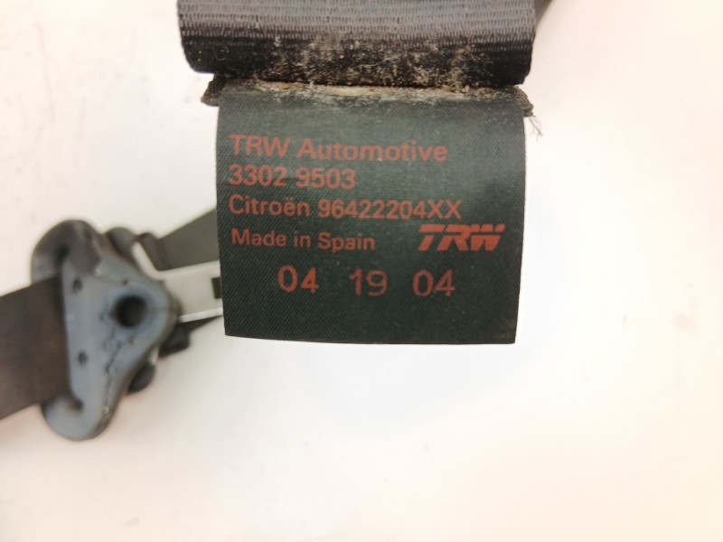 Recambio de cinturon seguridad trasero izquierdo para citroën c2 (jm_) 1.4 hdi referencia OEM IAM 96422204XX  