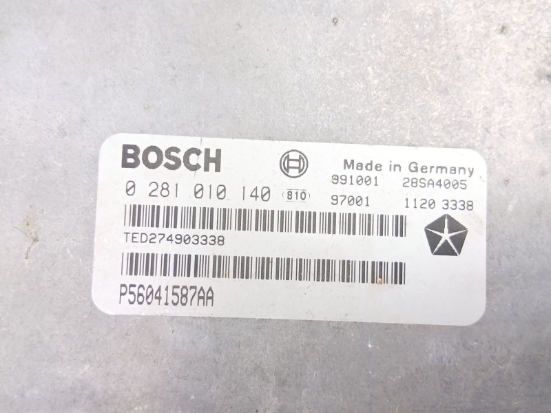Recambio de centralita para jeep grand cherokee 3.1 td automatico referencia OEM IAM 56041587AA 0281010140 