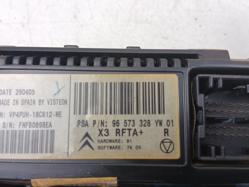 Recambio de mandos calefaccion aire para citroën c5 ii (rc_) 1.6 hdi (rc8hzb) referencia OEM IAM 96573328  