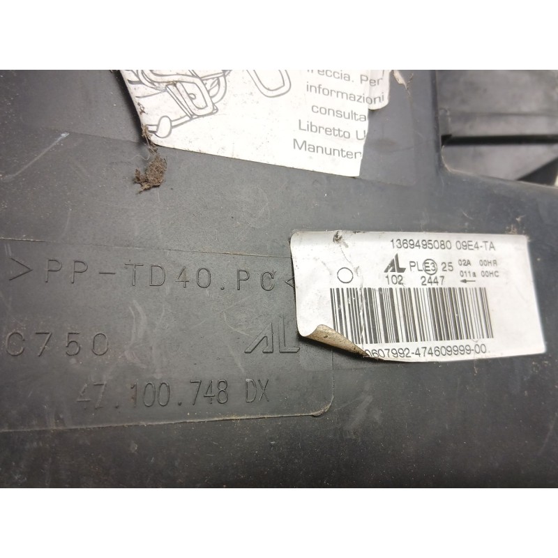 Recambio de faro derecho para citroën jumper ii furgoneta 2.2 hdi 110 referencia OEM IAM 47100748  1369495080