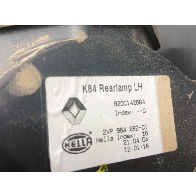 Recambio de piloto trasero izquierdo para renault megane ii station wagon (km0/1_) 1.6 referencia OEM IAM RANCHERA  