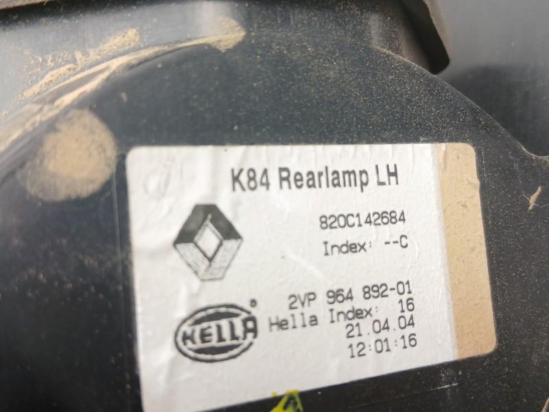 Recambio de piloto trasero izquierdo para renault megane ii station wagon (km0/1_) 1.6 referencia OEM IAM RANCHERA  