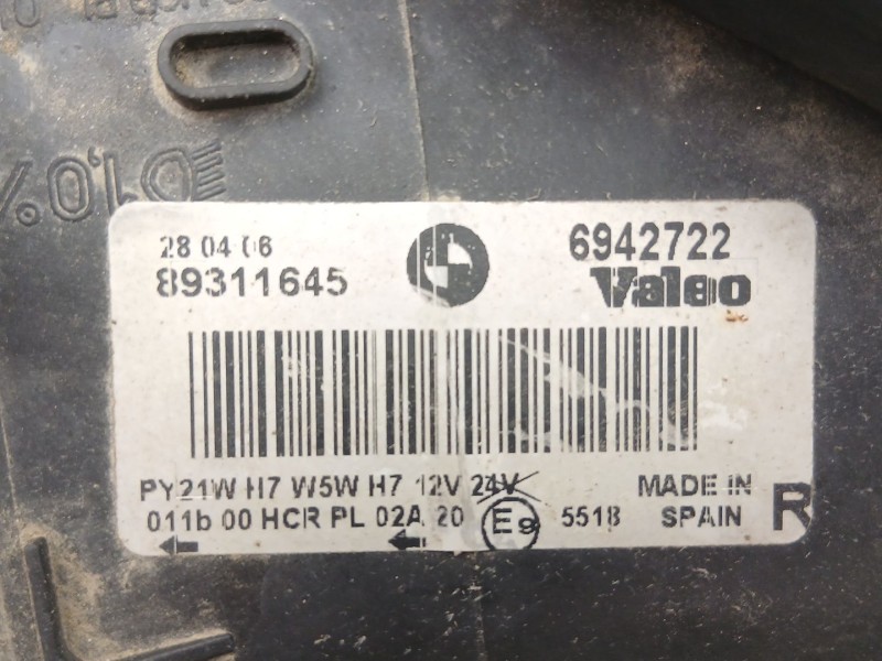 Recambio de faro derecho para bmw 3 (e90) 320 d referencia OEM IAM 6942722  