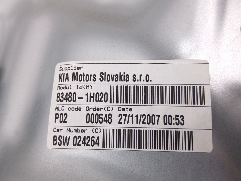 Recambio de elevalunas trasero derecho para kia cee´d sw (ed) 1.6 crdi 115 referencia OEM IAM 834801H020  