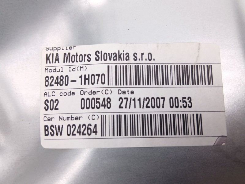 Recambio de elevalunas delantero derecho para kia cee´d sw (ed) 1.6 crdi 115 referencia OEM IAM 824801H070  