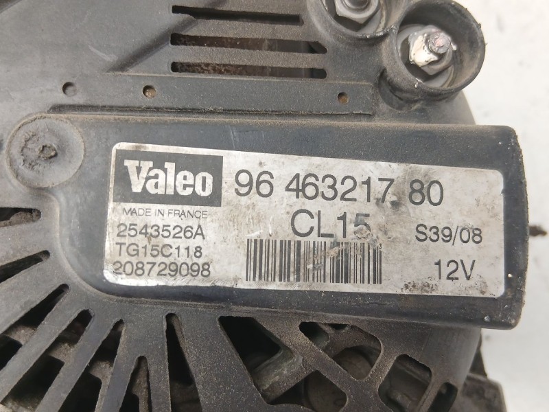 Recambio de alternador para citroën c5 ii (rc_) 1.6 hdi (rc8hzb) referencia OEM IAM 9646321780 2543526A 