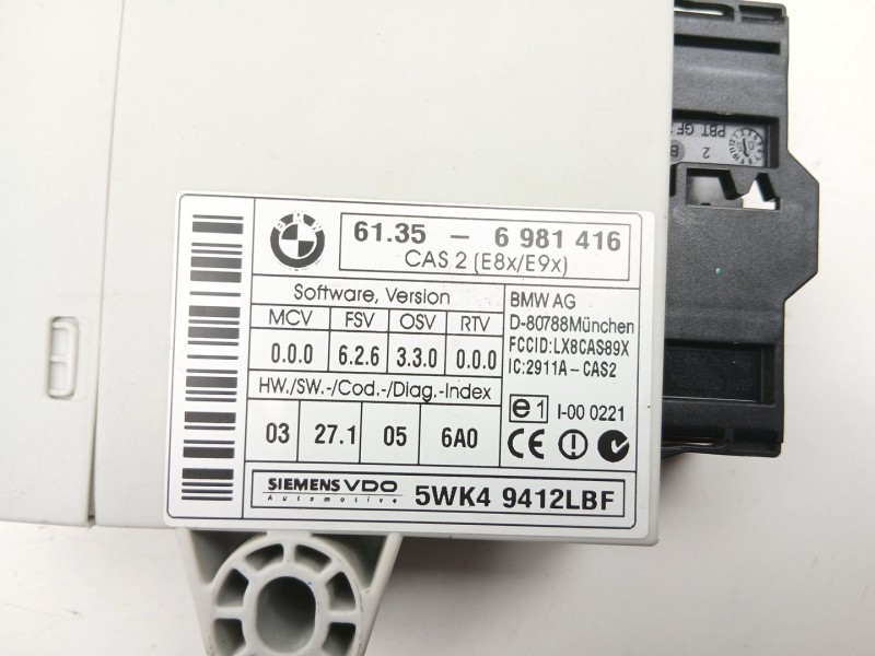Recambio de centralita confort para bmw 3 (e90) 320 d referencia OEM IAM 61356981416  