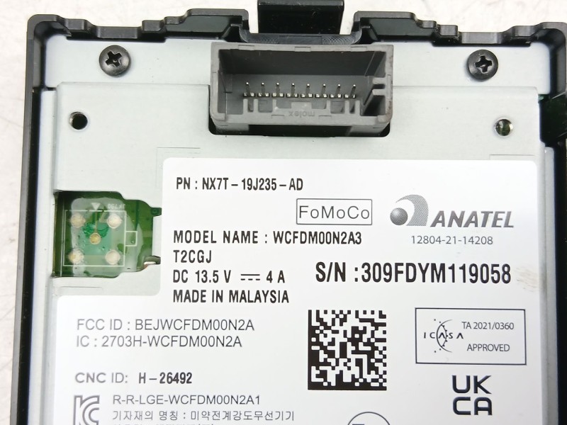 Recambio de modulo electronico para ford focus iv turnier (hp) 1.0 ecoboost mhev referencia OEM IAM NX7T19J235AD  