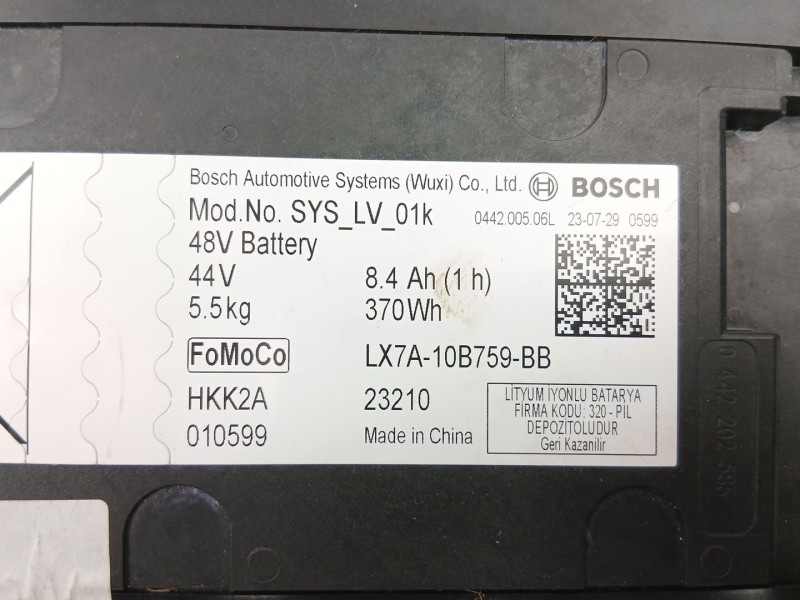 Recambio de bateria para ford focus iv turnier (hp) 1.0 ecoboost mhev referencia OEM IAM LX7A10B759BB  