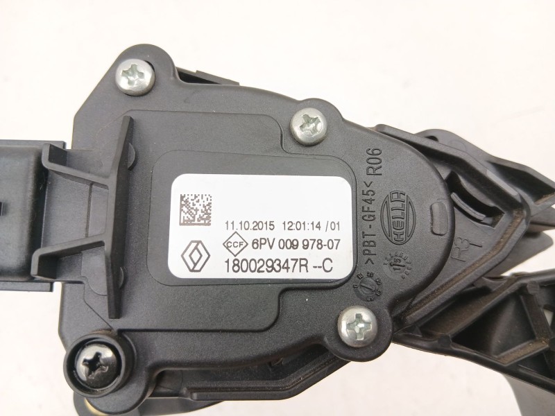 Recambio de potenciometro aceleracion para renault captur i (j5_, h5_) 1.2 tce 120 referencia OEM IAM 180029347R 6PV009978 