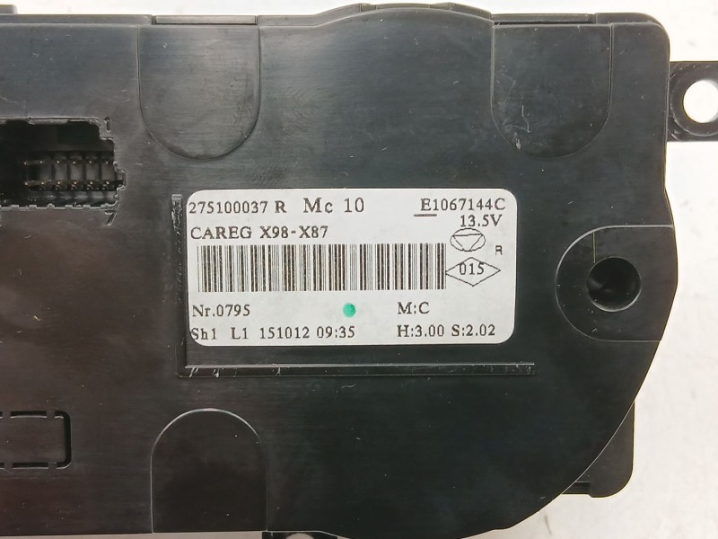 Recambio de mandos calefaccion aire para renault captur i (j5_, h5_) 1.2 tce 120 referencia OEM IAM 275100037R  