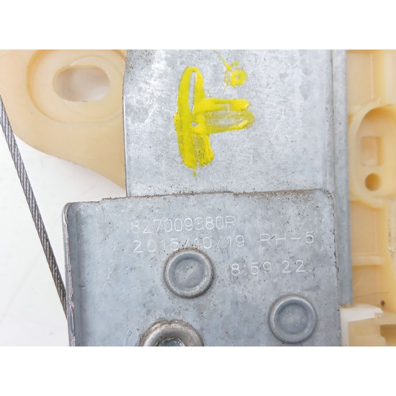 Recambio de elevalunas trasero derecho para renault captur i (j5_, h5_) 1.2 tce 120 referencia OEM IAM 827009380R  